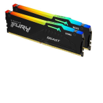 Kingston FURY Beast RGB - DDR5 - kit - 32 GB: 2 x 16 GB - DIMM 288-PIN - 6000 MHz / PC5-48000 - CL40 - 1.35 V - senza buffer - on-die ECC